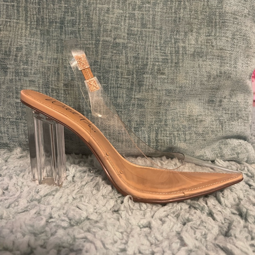 Clear Wild Pair chunky heel